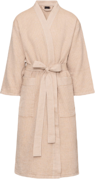 Kylpytakki, beige/valkoinen, Rento