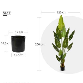 Tekokasvi Bird of Paradise 200 cm, Lykke