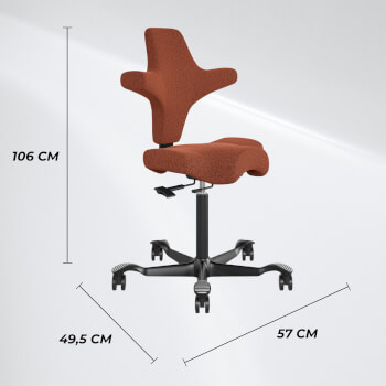 Ergonominen työtuoli Comfort, Lykke