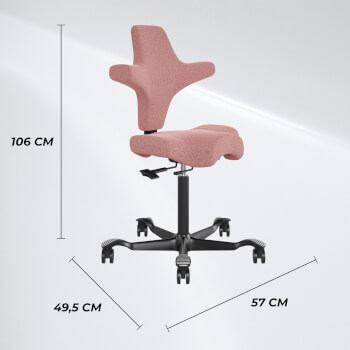 Ergonominen työtuoli Comfort, Lykke