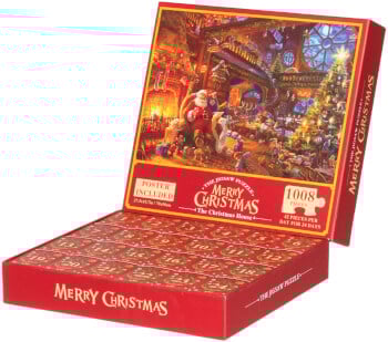 Palapelijoulukalenteri joulupukinpaja, 1008 palaa