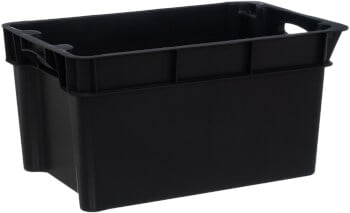 Varastolaatikko 50 l, musta