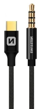 USB-C➟ 3.5 mm Jack uros adapteri johto 1,5 m, Swissten