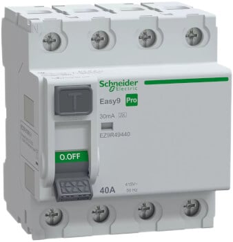 Vikavirtasuojakytkin Easy9 RCCB 4P 40 A 30 mA, Schneider Electric