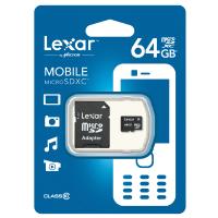Lexar microSD -muistikortti adapterilla - SDXD 64GB