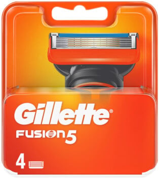 Fusion vaihtoterät 4 kpl, Gillette