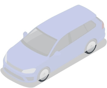 Auton kokopeite Audi A4 8d - b5 farmari (1994-2001), Silvertop