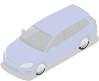 Auton kokopeite Kia Ceed III farmari (2018-2023), Silvertop
