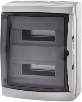 Moduulikotelo 2-rivinen 26 mod IP65, Kempten