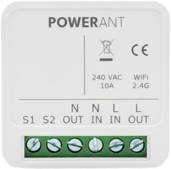 P&ouml;rssis&auml;hk&ouml;kytkin s&auml;hk&ouml;rasiaan 10 A, Powerant