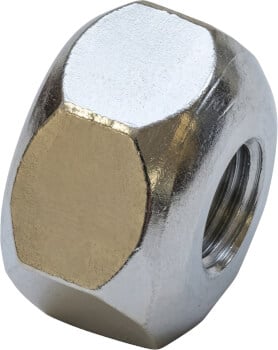 Jarruvaijerin mutteri M8 / 17 mm puolipyöreällä kannalla