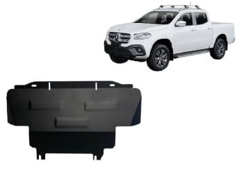 Pohjapansasri jäähdyttimelle Mercedes X-Class (2017-2020), terästä
