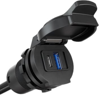 Pinta-asennettava USB-C/A laturi 6/30 W, AquaAmp
