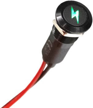 LED-indikaattori salamalogolla, AquaAmp