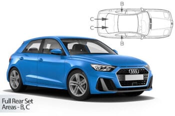 Häikäisysuojasarja Audi A1, 5 ovinen (2018➟), Car Shades