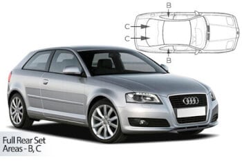 Häikäisysuojasarja Audi A3 Typ 8P, 3 ovinen (2003-2012), Car Shades