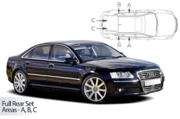 Häikäisysuojasarja Audi A8 Typ 4E, 4 ovinen (2003-2010), Car Shades