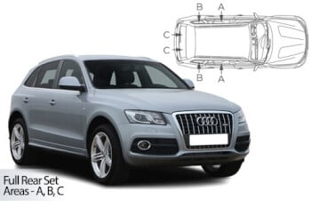 Häikäisysuojasarja Audi Q5 Typ 8R, 5 ovinen (2008-2017), Car Shades