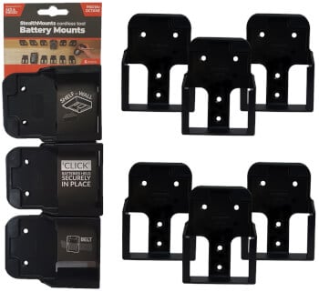 Akkupidike AEG ja Rdgid 18 V, 6 kpl, Stealth Mounts