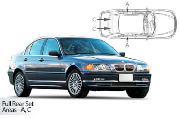 H&auml;ik&auml;isysuojasarja BMW 3-Sarja E46, 4 ovinen (1998-2005), Car Shades