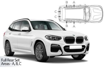 Häikäisysuojasarja BMW X3 G01, 5 ovinen (2018➟), Car Shades