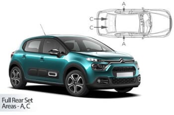 Häikäisysuojasarja Citroen C3, 5 ovinen (2016-2024), Car Shades