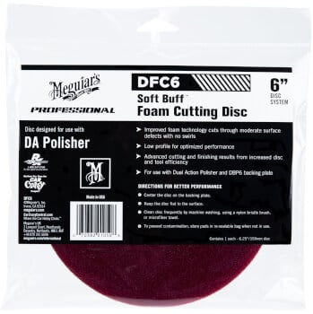 Soft Buff DA Foam Cutting Disc 6", Meguiars