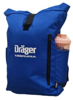 Reppu läppäritaskulla, Dräger