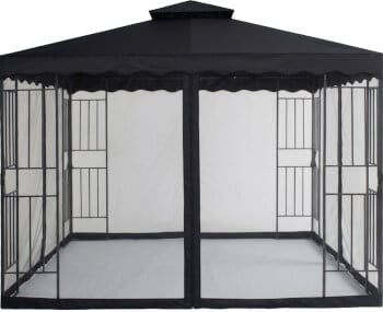 Paviljonki Barcelona musta (3 x 3 m), Mayer Garden