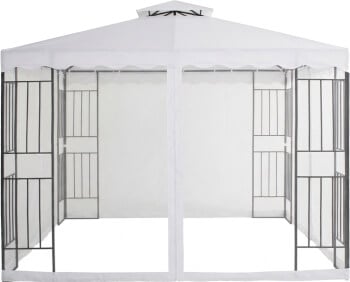 Paviljonki Barcelona valkoinen (3 x 3 m), Mayer Garden