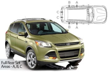 Häikäisysuojasarja Ford Kuga, 5 ovinen (2012-2019), Car Shades