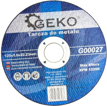 Katkaisulaikka metallille 125 mm, Geko