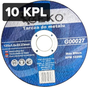 Katkaisulaikka metallille 125 mm, Geko