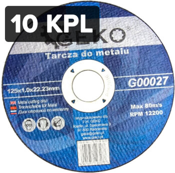 Katkaisulaikka metallille 125 x 1 mm, Geko