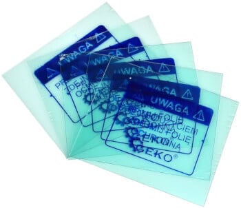 Hitsauskypärän kirkas suojalinssi 110 x 90 mm, 5 kpl, Geko