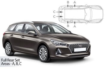 Häikäisysuojasarja Hyundai i30, Farmari (2016➟), Car Shades