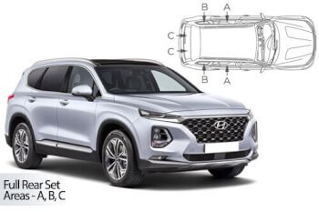 Häikäisysuojasarja Hyundai Santa Fe, 5 ovinen (2018➟), Car Shades