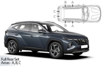 Häikäisysuojasarja Hyundai Tucson, 5-ovinen (2021➟), Car Shades