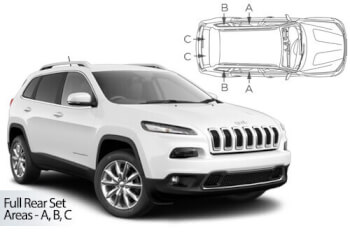 Häikäisysuojasarja Jeep Cherokee KL 5-ovinen (2013➟), Car Shades