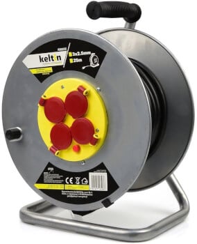 Kaapelikela Heavy Duty 25 m, Keltin