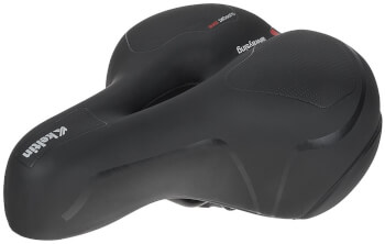 Polkupyörän satula Comfort Foam heijastinnauhalla, Keltin