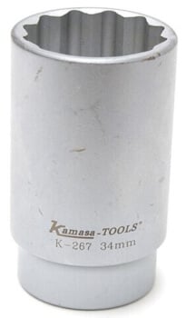 Napamutterinhylsy, 34 mm, Kamasa-Tools