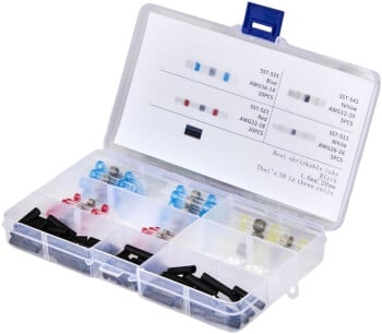 Kutistesukka/jatkoliitinsarja tinalla 100 os. Kraft & Dele