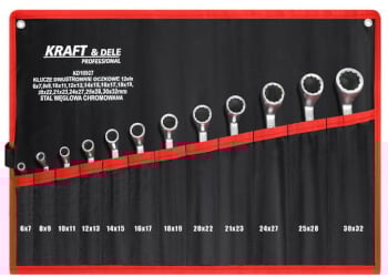 Silmukka-avainsarja 6-32 mm, Kraft & Dele