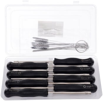 Kaasuttimen säätöavainsarja, 8 osaa, Kraft & Dele