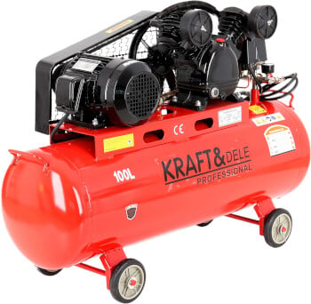 Kompressori 3,4 kW (100 l) hihnaveto, Kraft & Dele