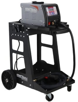 Pistehitsauslaite vaunulla ja tarvikkeilla, Kraft & Dele