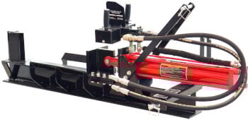 Traktorikäyttöinen halkomakone 14 t (54 cm) suojakehikolla