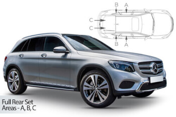 Häikäisysuojasarja Mercedes-Benz GLC X253, 5 ovinen (2015➟), Car Shades