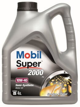 Moottoriöljy SUPER 2000 X1 10W-40, 4 l, Mobil